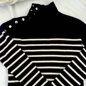 MAJE SIZE 2 (medium) sweater, comfy, warm; you can dress up or down.